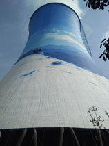 70米冷却塔水塔涂刷施工